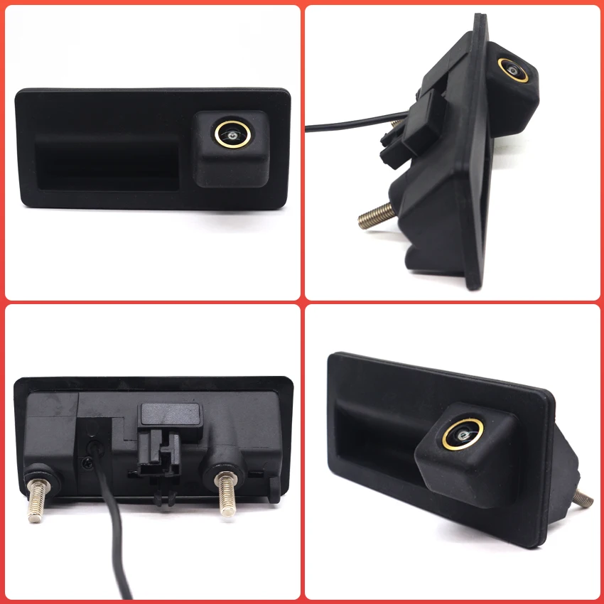Золотая автомобильная камера заднего вида на ручке багажника для VW Volkswagen Passat Golf