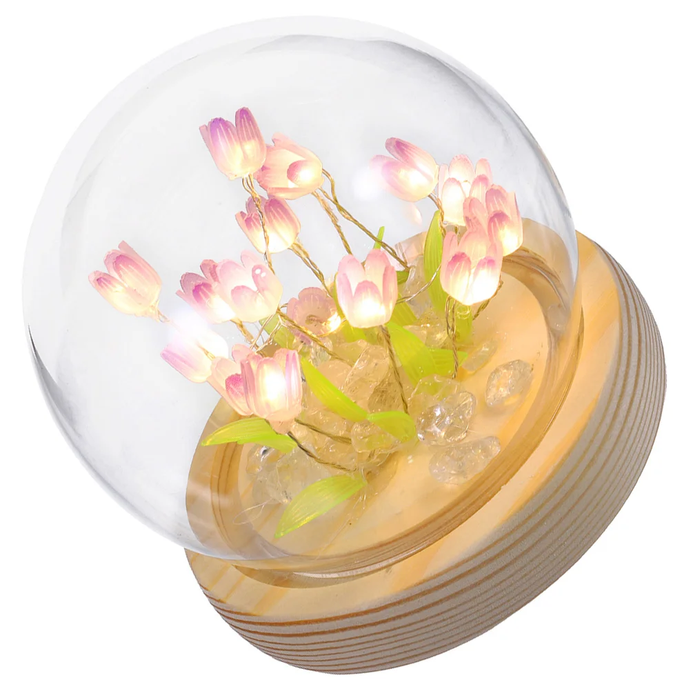 

1 Set DIY Night Lamp Bedroom Tulip Light Decorative Night Lamp Handmade Light Making Kit