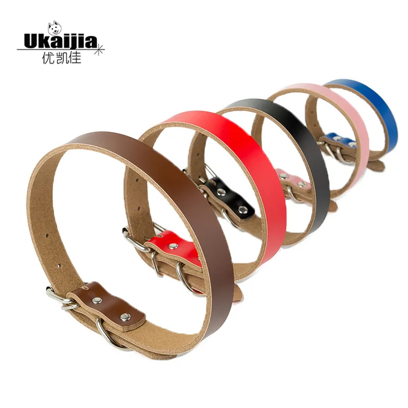 

Pet supplies manufacturers direct selling pure cowhide dog collars pure cowhide dog collars dog chains wholesale in stock