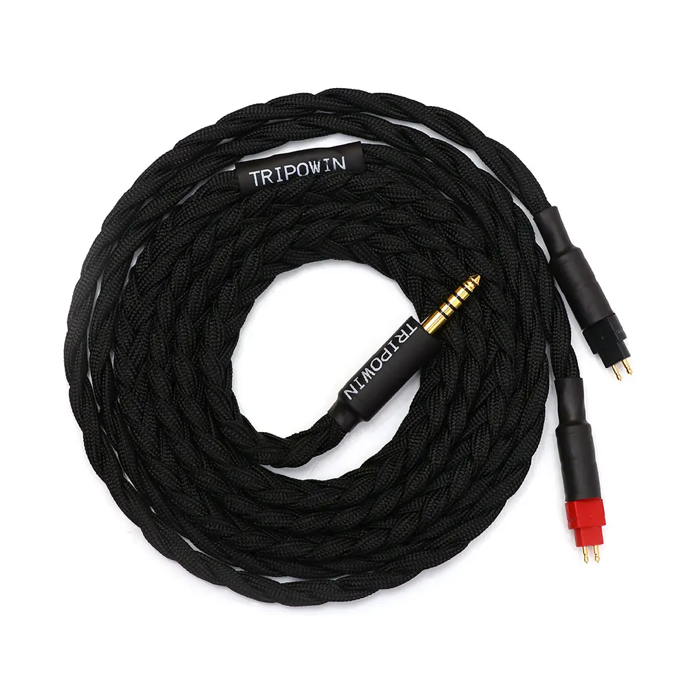

Сменный кабель для наушников GranVia 26AWG, 36 нитей x 4 ядра, для HD650 HD580 HD800 HIFIMAN ANANDA, черный