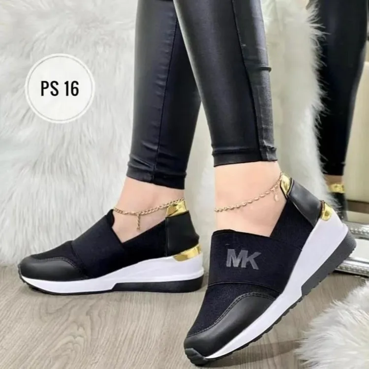Women's Sports Casual Shoes 2023 New Autumn Large New Wedge Heel Casual Fashion Women's Shoes Women Sneakers Zapatos De Mujer