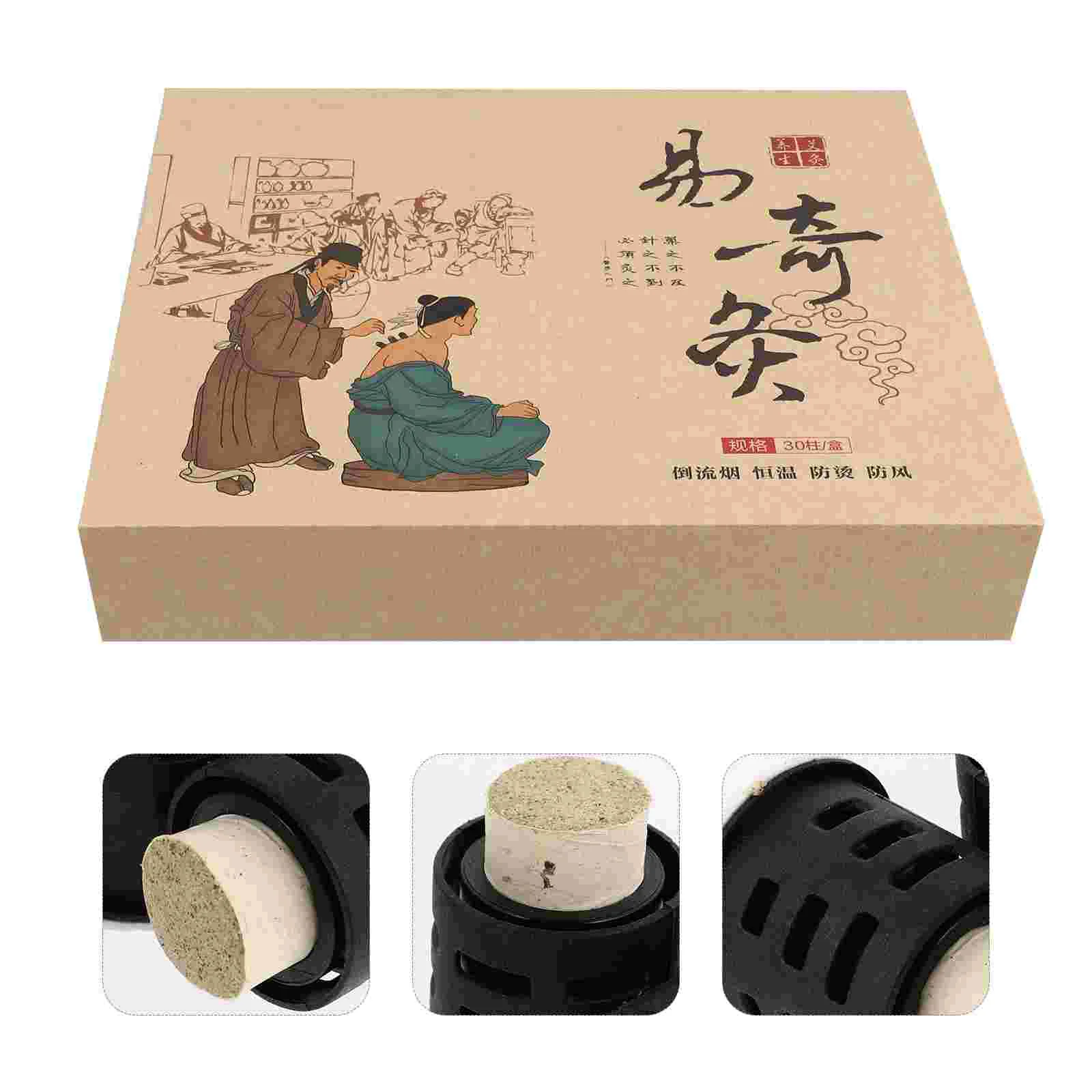 

Moxa Moxibustion Sticks рулонная палочка Бездымная нагревательная китайская машина самоклеящаяся машинка для самомассажа аксессуары для банок фотор...