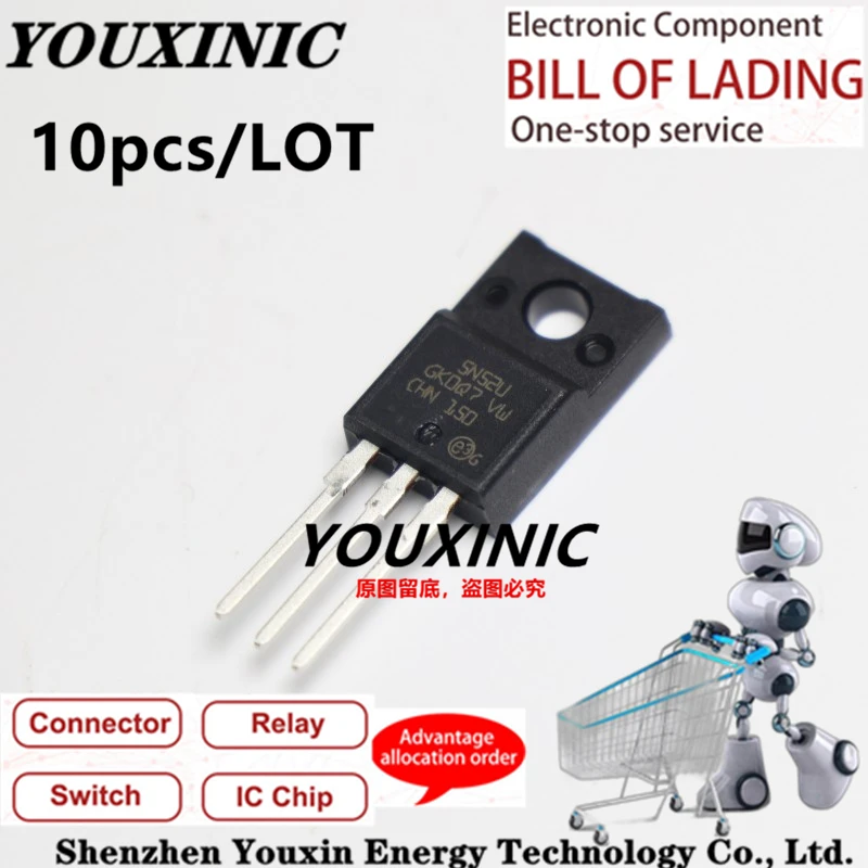 YOUXINIC 2021 + 100 новый импортный оригинальный STF5N52U 5N52U TO-220F MOS FET 4.4A 525V YOUXINIC 2021 + 100 новый импортный оригинальный STF5N52U 5N52U TO-220F MOS FET 4.4A 525V
