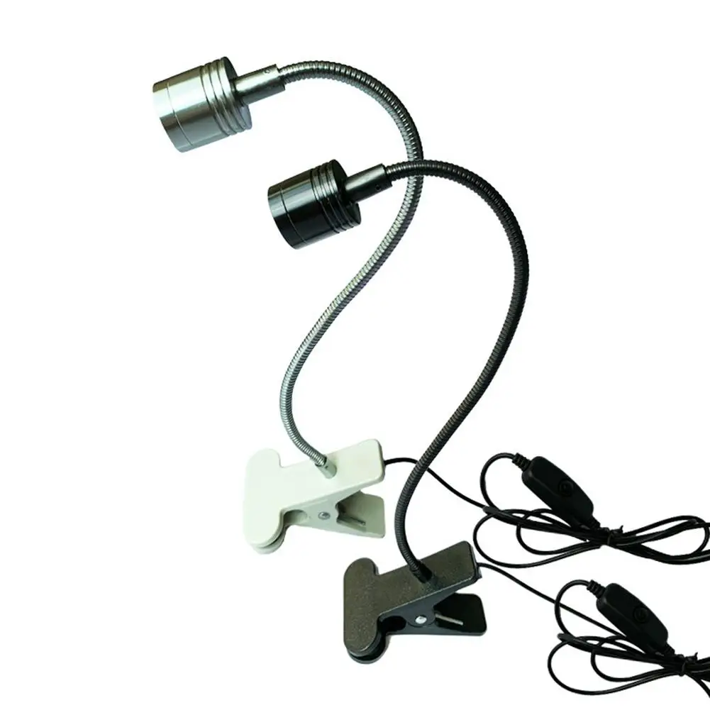 

Led Clip On Book Light With Flexible Gooseneck 4 Level Adjustable Brightness Eye Protection USB Rechargeable Reading Lamp
