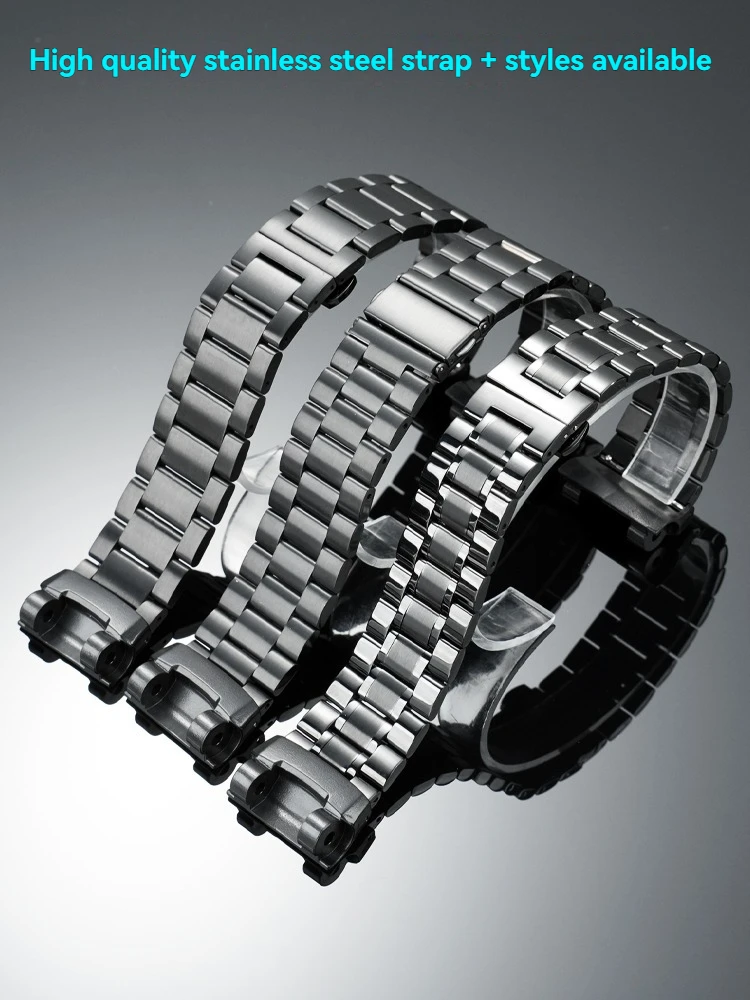 Фото Gr-b100 Модифицированный ремешок для часов из нержавеющей стали для Casio g-shock 5536 Black Knight GR-B100-1A металлический ремешок для часов GR B100 Мужской браслет №2