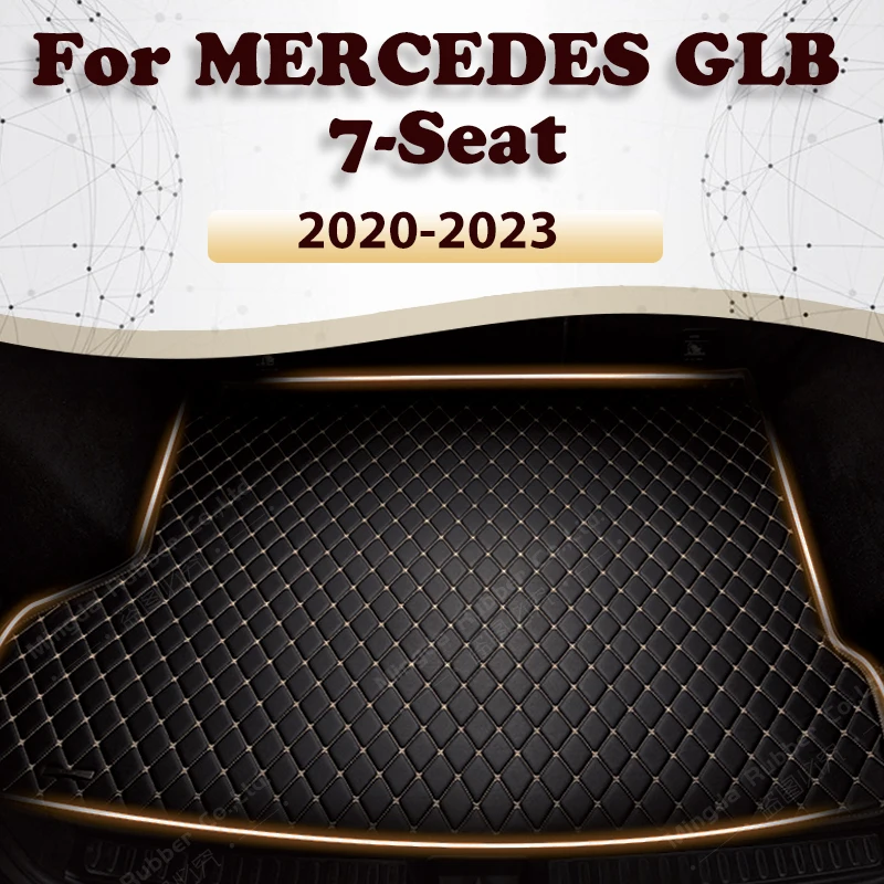 

Коврик для багажника автомобиля Mercedes Benz GLB Class 7-Seat X247 2020 2021 2022 2023, пользовательские автомобильные аксессуары, украшение интерьера автомобиля