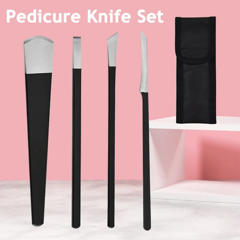 

1/3/4Pcs Stainless Steel Pedicure Knife Cutters for Manicure Cuticle Dead Skin Corn Removers Nail Foot Care Kit Accessories Tool