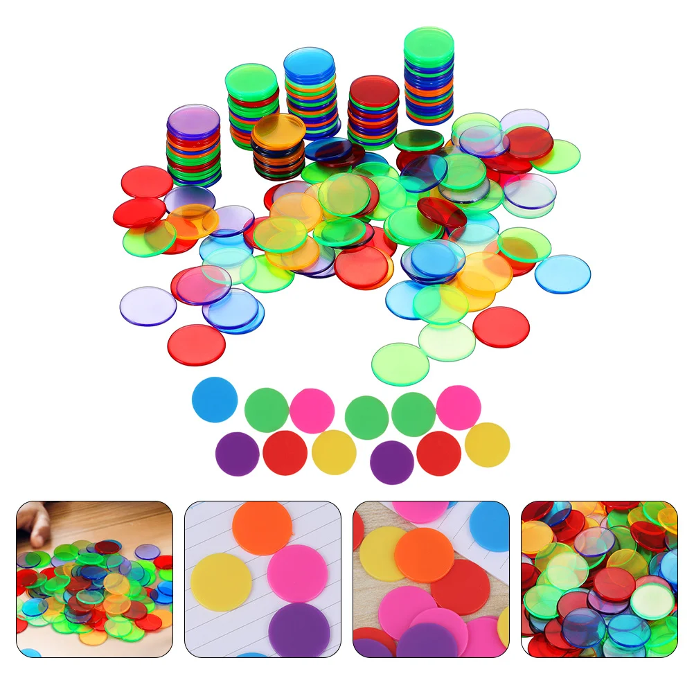 

200pcs Creative Entertainment Coins Calculation Number Chip Props for Kids