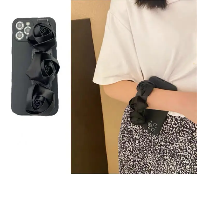 

Case Compatible with iPhone 12 Pro Max with Wristband Chain,Pretty Cute Elegant Case for Women Girls for iPhone 12 Pro Max