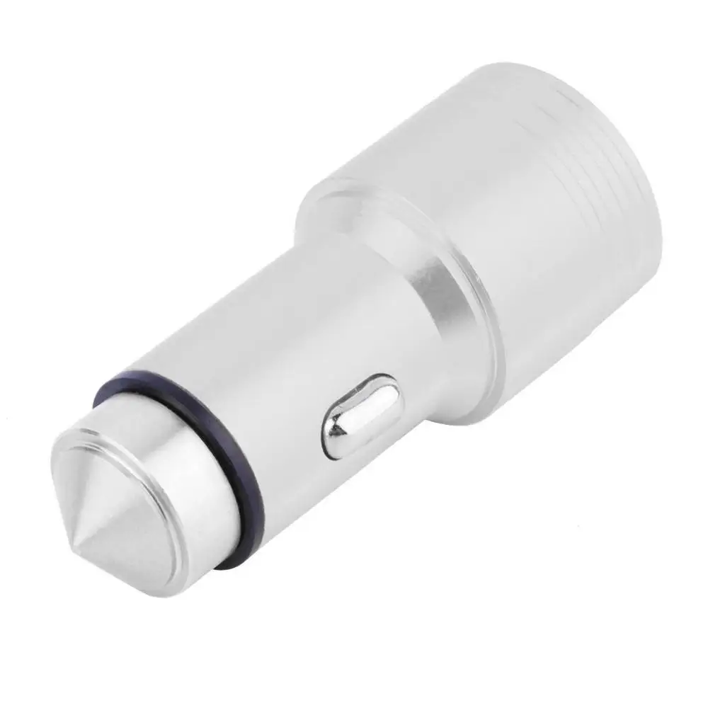 

Universal Dual 2 Port USB Car Charger Adapter & Safety Emergency Rescue Hammer