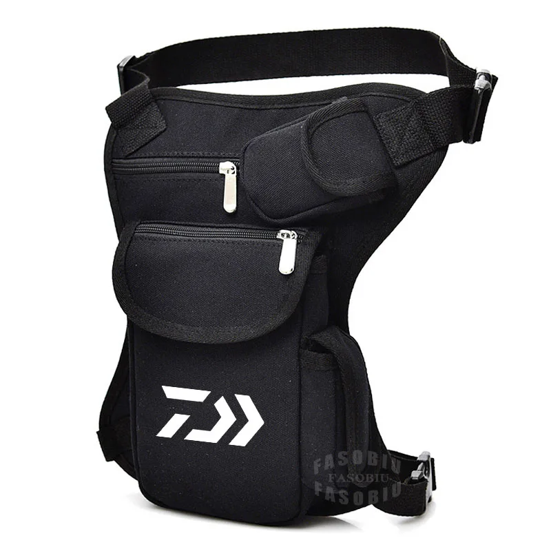 

Daiwa Men's Canvas Waist Bag Tactical Multifunctional Leg Bag Outdoor Climbing Camping Multi-purpose Casual Sports Fishing Bag
