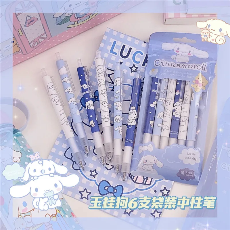 6 шт. гелевая ручка с принтом Моя Мелодия 0 5 мм |