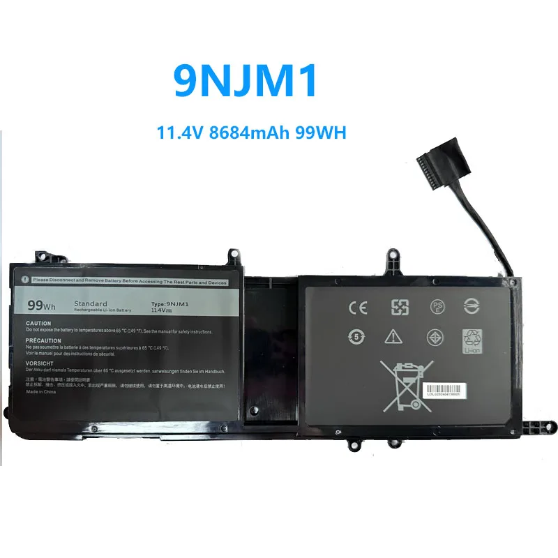 Аккумулятор для ноутбука 9NJM1 Dell Alienware 15 R3 R4 17 R5 серии 0546FF 0HF250 44T2R HF250 MG2YH 0MG2YH 11 4 В