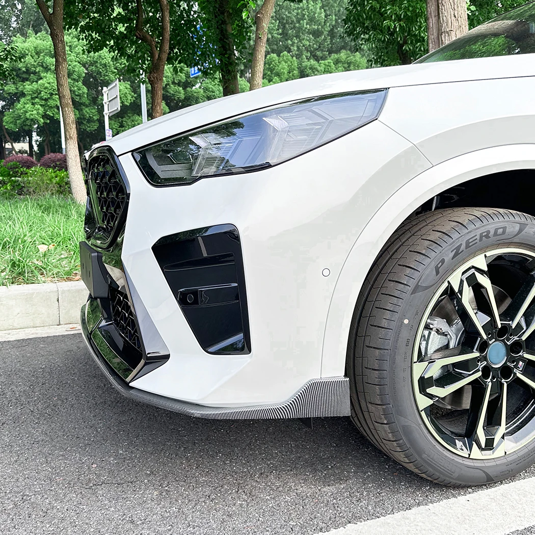 Автомобильный трехступенчатый передний спойлер для BMW X2 U10 M Sport MP 2023 + сплиттер