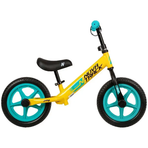 Беговел Novatrack 12'' JUMP лаймовый сталь цветной пластиковый обод колеса EVA 12JUMP.GN22 |