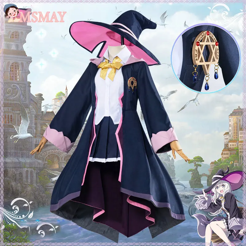 

MsMay Anime Wandering Witch: The Journey of Elaina イレイナ Cosplay Costume Sets Majo No Tabitabi Novel Elaina Cosplay Uniform