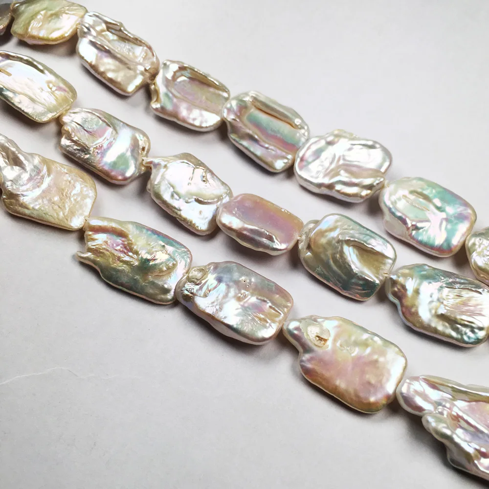 Natural Freshwater Pearl Beads Square shape Isolated Loose Beaded for Jewelry Making DIY Fashion Bracelet Necklace Accessories