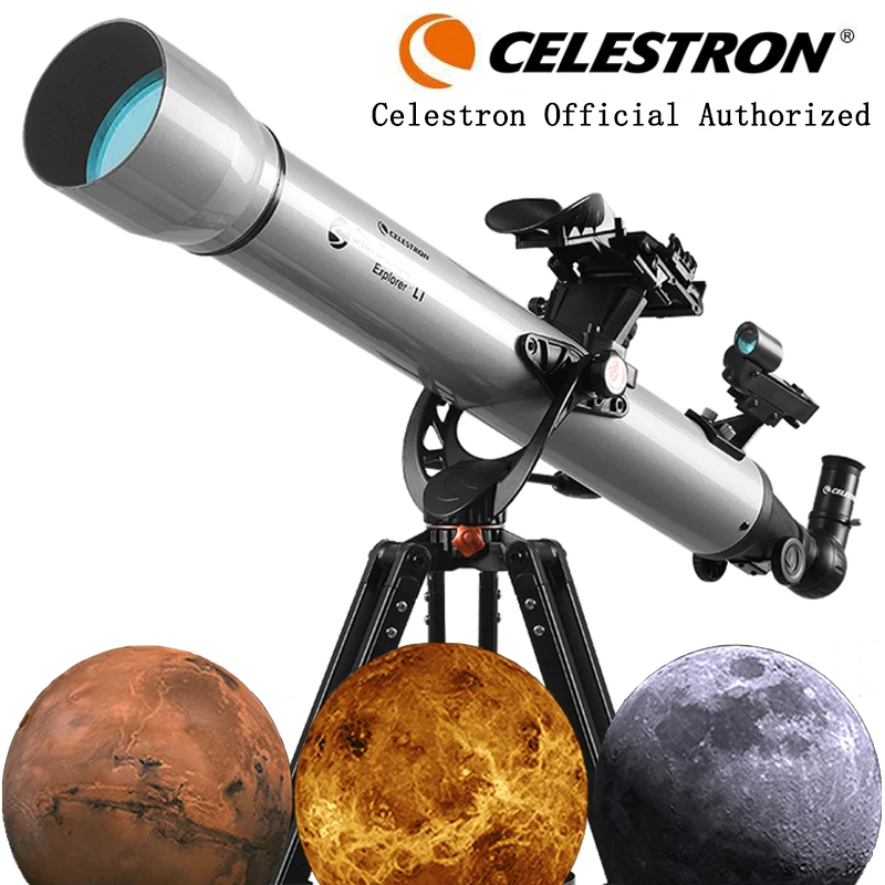 

Профессиональный астрономический телескоп Celestron StarSense Explorer LT80AZ с приложением для смартфона, рефрактор 80 мм F/11 с покрытием XLT