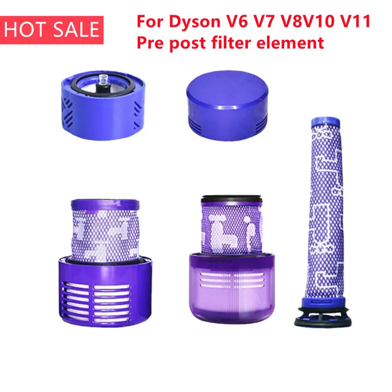 

For Dyson V6 V7 V8V10 V11 Pre post filter element Clean Vacuum Cleaner Filters Spare Parts Accessories
