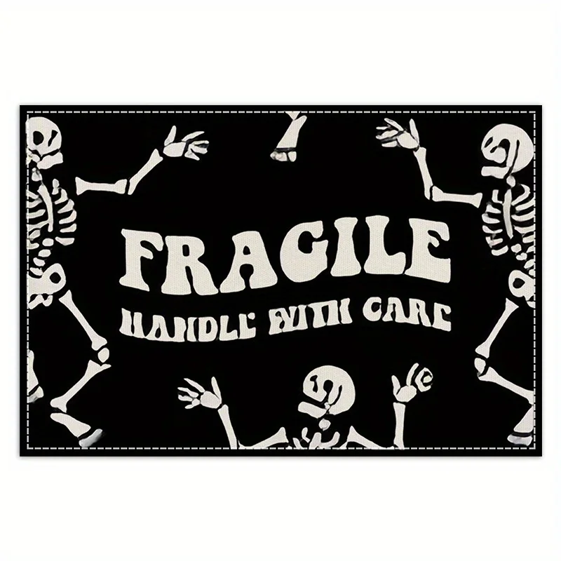 4 шт. термостойкий настольный коврик с принтом в виде черепа и надписи на хэллоуин