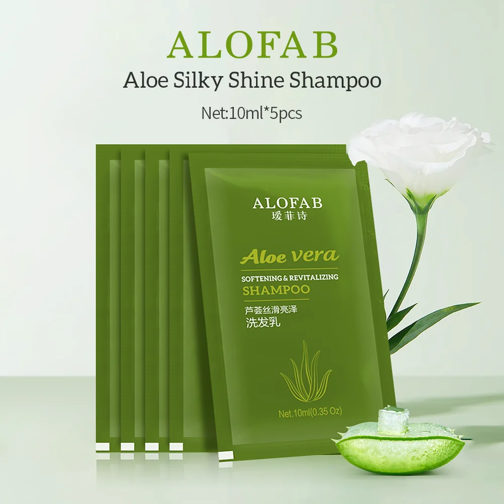

ALOFAB Aloe Vera Brightening & Smoothing Shampoo 5 bags/10ml