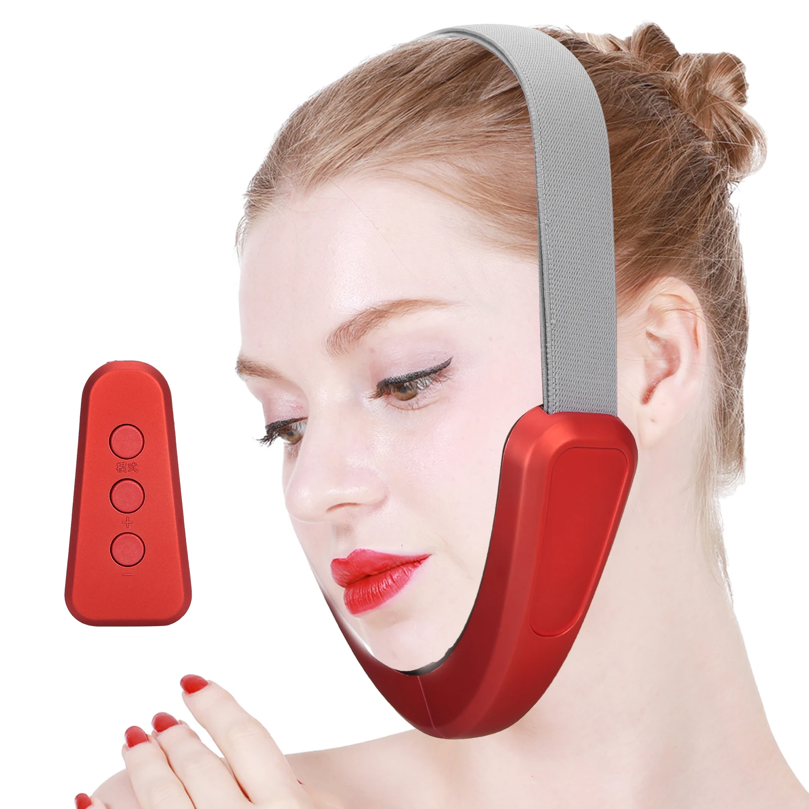 

Electric Face Lifting Firming Device V-Face Shaping Slimming Vibration Massager Machine