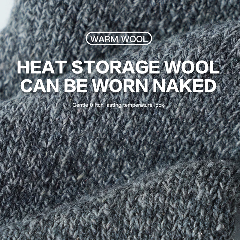 5 Pairs Super Thicken Wool Socks Men High Quality Towel Keep Warm Winter Socks Cotton Middle Tube Unisex Socks Against Cold Snow