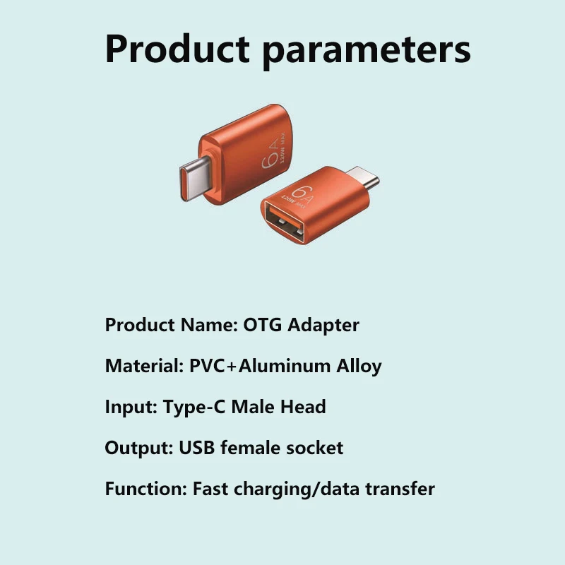 Адаптер OTG USB 3 0 на Type C 6A адаптер мама-Type папа для быстрой зарядки Xiaomi ForSamsung