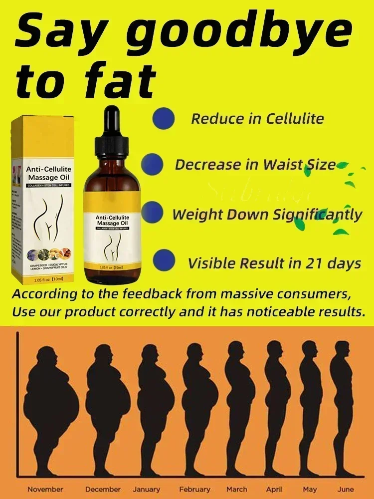 Body Massage Essential Oil Fat Burning Burner Belly Leg Waist skin care oil