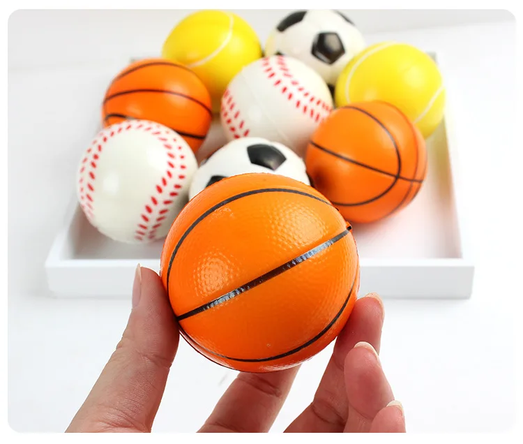 4 шт./лот 6 см детская мягкая игрушка из пены баскетбольные футбольные теннисные