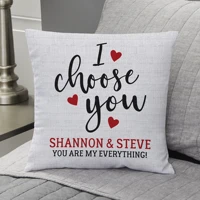 i choose you personalized 14 throw pillow diy heat transfer personalized valentines day home decorations