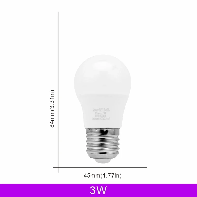 

Светодиодная лампа Duncelri E27 3-25Вт 12В Холодный/Теплый белый