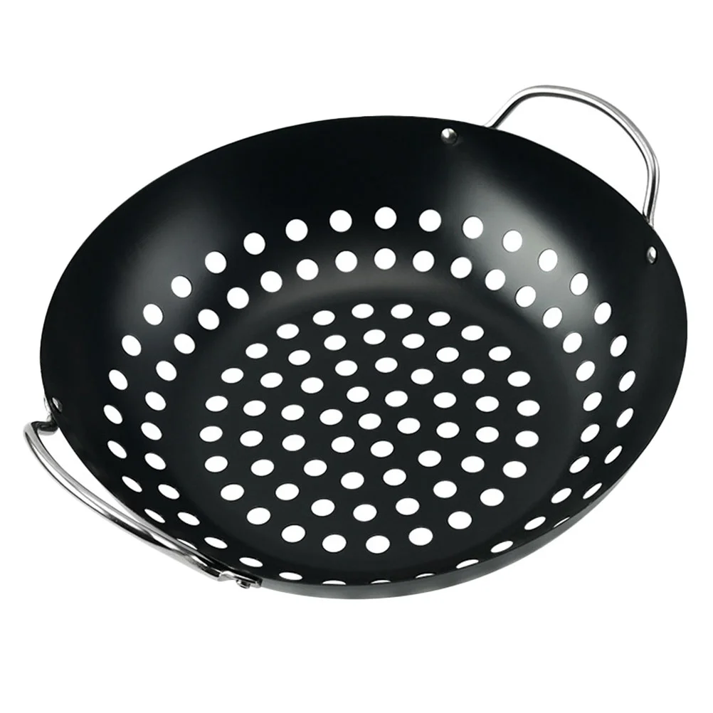 

Camping Baking Tray Barbecue Pan BBQ Pot Portable Carbon Steel Grill Plate