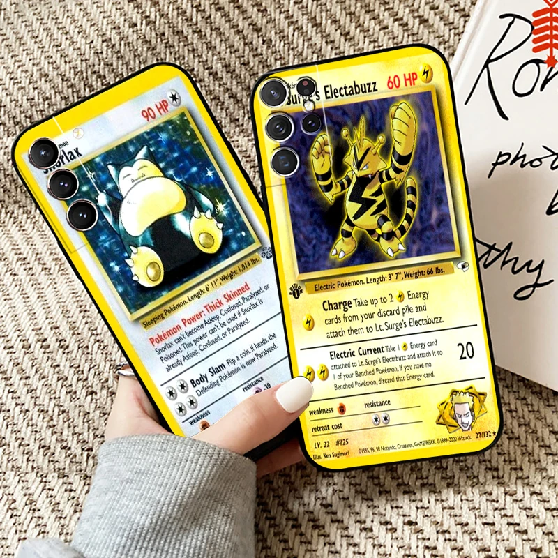

Pokemon Cards Anime Phone Case For Samsung Galaxy S22 S21 S20 S10 10E S9 S8 Plus For Samsung S22 S21 S20 Ultra FE 5G Coque