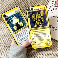 pokemon cards anime phone case for samsung galaxy s22 s21 s20 s10 10e s9 s8 plus for samsung s22 s21 s20 ultra fe 5g coque