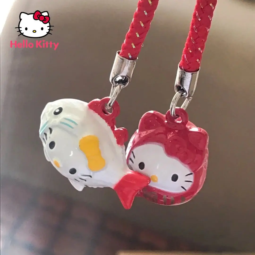 

Hello Kitty Mini Cartoon Pendant Decoration Schoolbag Cute Bell Accessories Pendant Student Key Doll