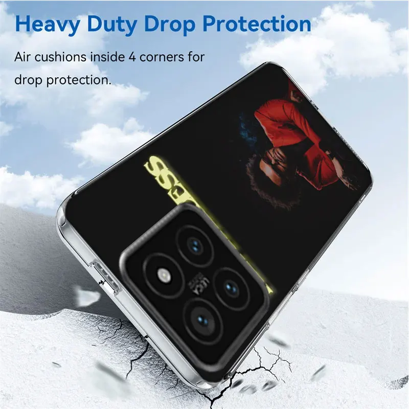 Прозрачный чехол для телефона The Weeknd Minimalist Poster Xiaom Mi 12 12T 11T 10T 9T 13 11 10 9 8 Lite CC9 CC9E Pro 6X 5X