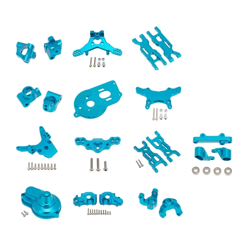 

Metal Upgrade Parts Kit Steering Knuckle Suspension Arms Set For Losi 1/18 Mini-T 2.0 2WD RC Truck Upgrade Parts