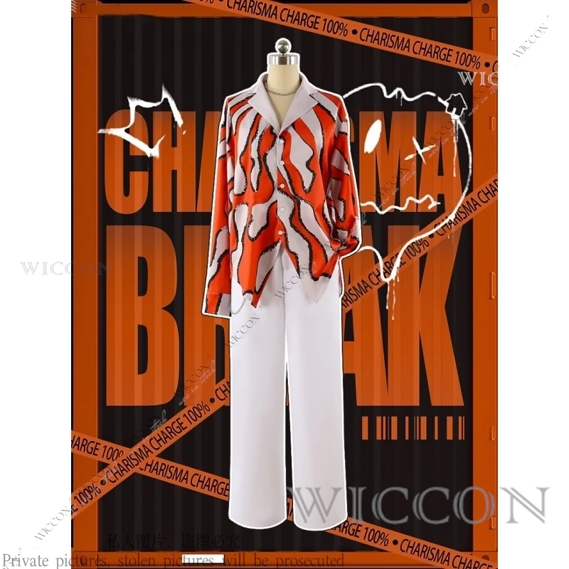 CHARISMA Косплей Костюм Очки Charisma Cos House Order Женщина Мужчина Рубашка + Брюки Ожерелье