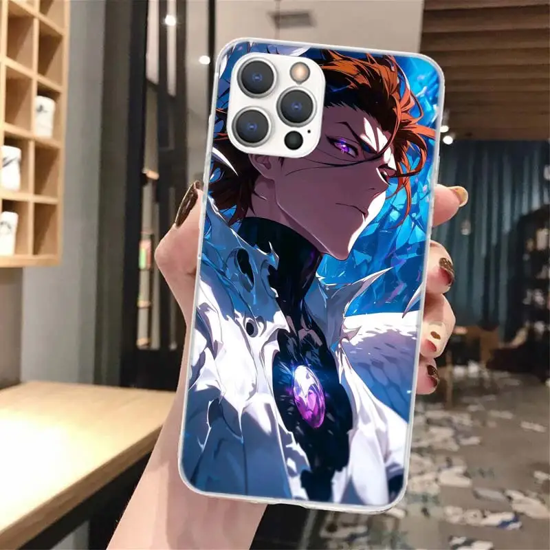 Мягкий чехол для телефона Aizen Sousuke Bleach iPhone 16 15 14 13 12 11 Pro Max X XR XS 7 Plus 8 + SE