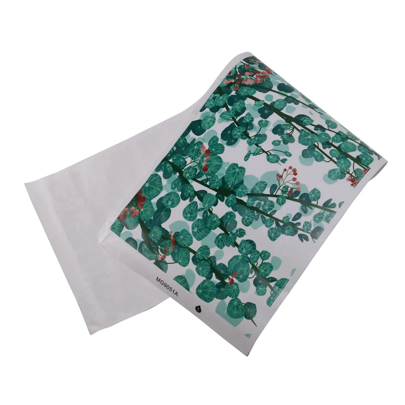 Настенная Наклейка с зелеными листьями винограда 6 шт.