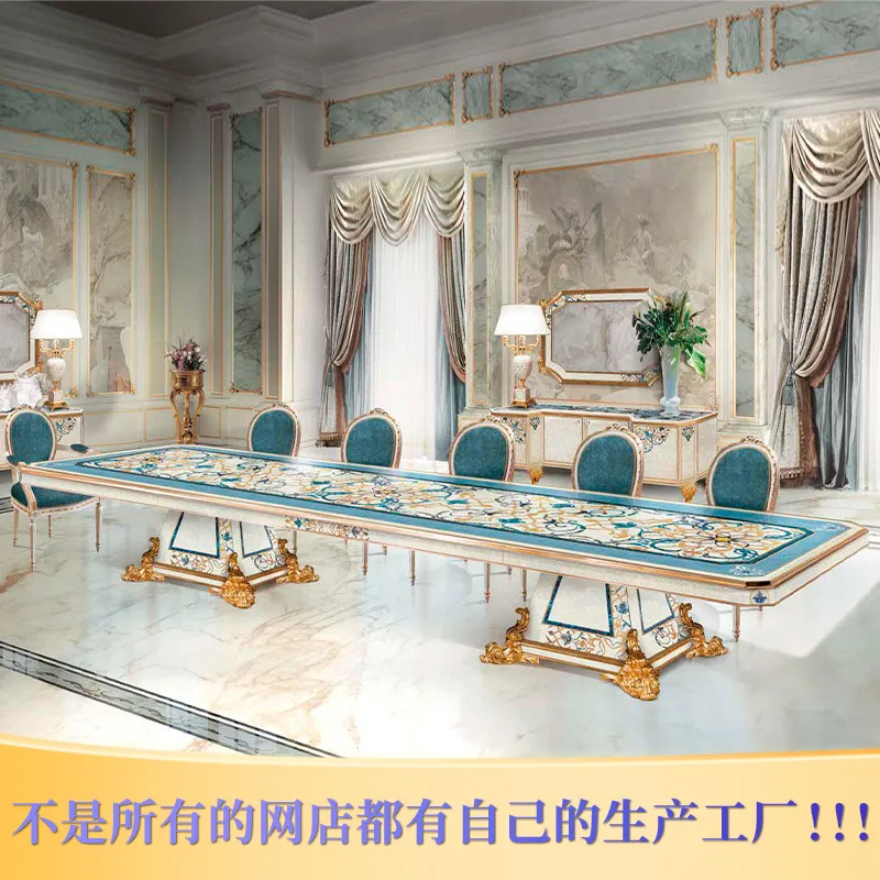 Европейский Прямоугольный Обеденный стол из твердой древесины в виде ракушки