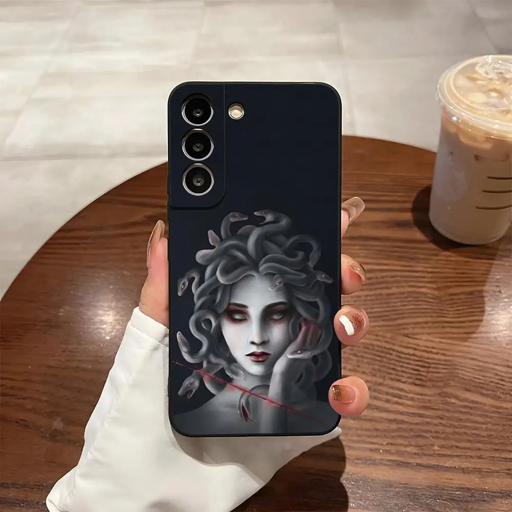 Snake Lady Medusa Phone Case For Samsung S25 S24 Ultra S23 Fe S22 S20 S21 Plus A13 A14 A54 A34 A24 A53 Cover