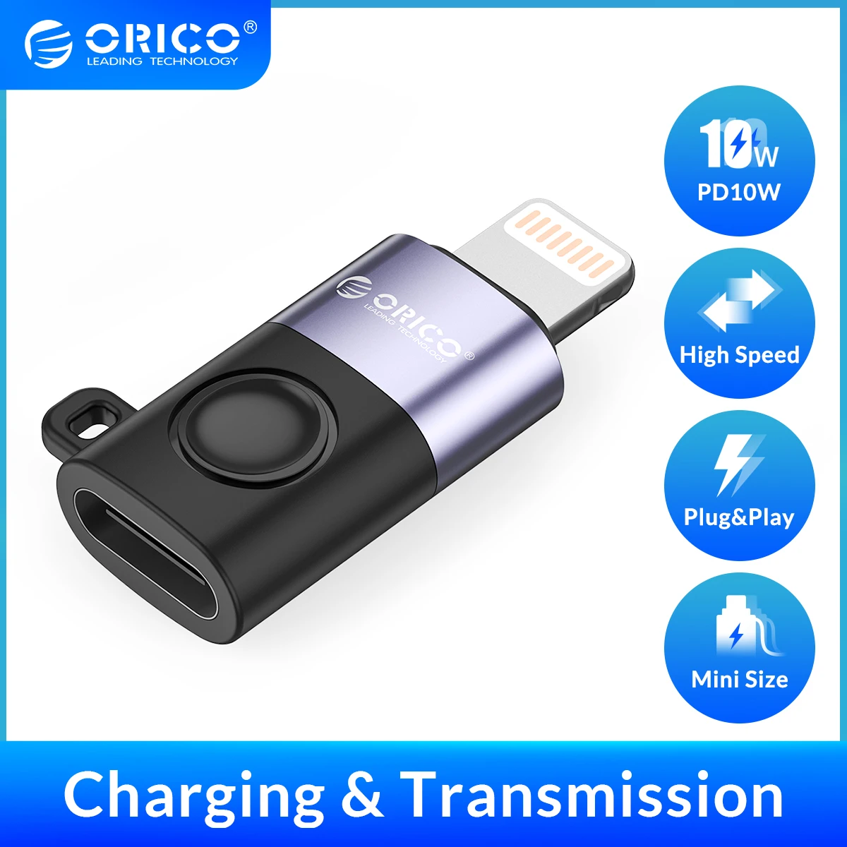 Адаптер ORICO адаптер типа OTG-C USB C на USB2.0 OTG для зарядки и синхронизации данных конвертер Type-c
