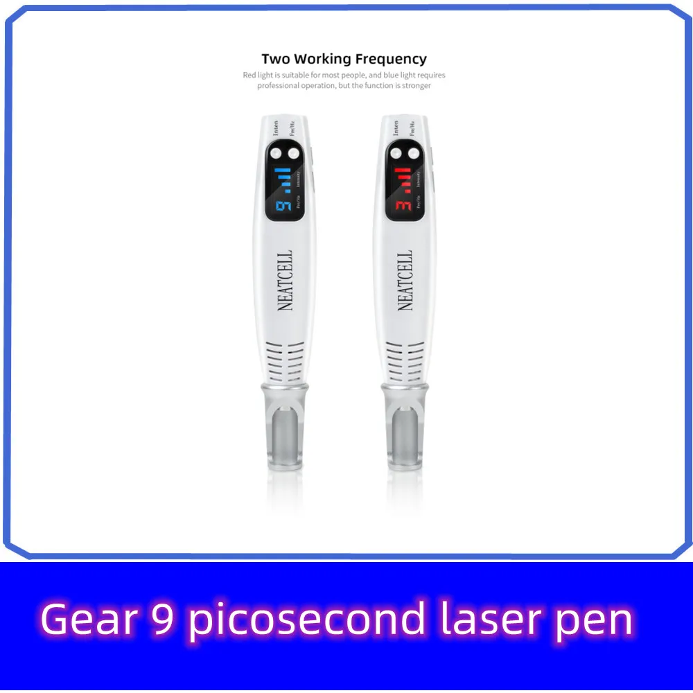 

Picosecond Laser Pen Red Blue Light Therapy Tattoo Scar Mole Freckle Removal Dark Spot Remover Machine Portable Beauty Laser Pen
