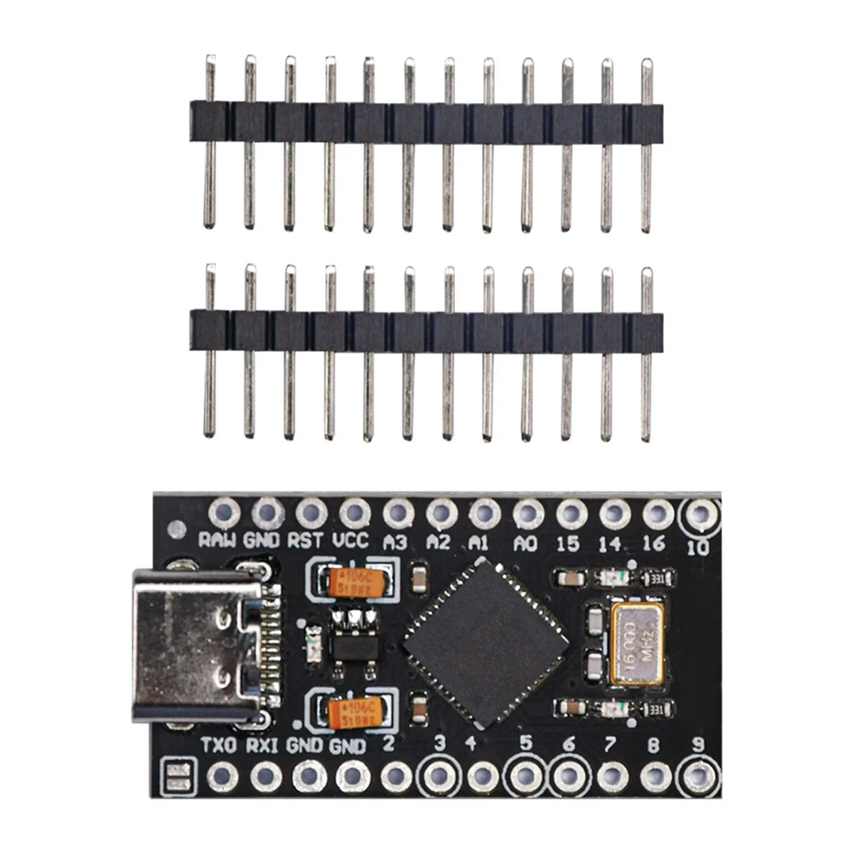 Фото FZFZ Atmega32U4 Type-C Mini Usb Pro Micro-для модуля Atmega32U4 3,3 В/16 МГц с 2-рядным контактным разъемом для №2