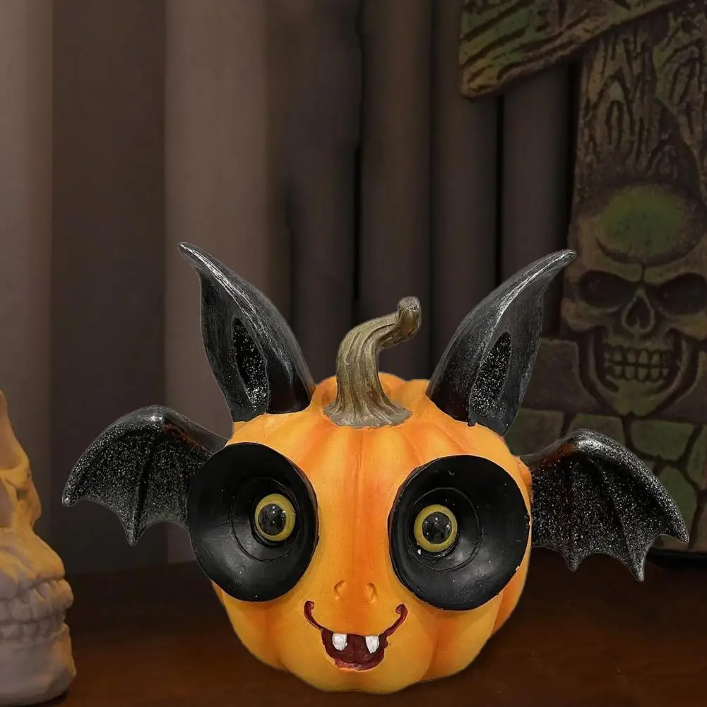 Статуэтка из смолы в виде тыквы Хэллоуин статуэтка летучей мыши Крылатая статуя