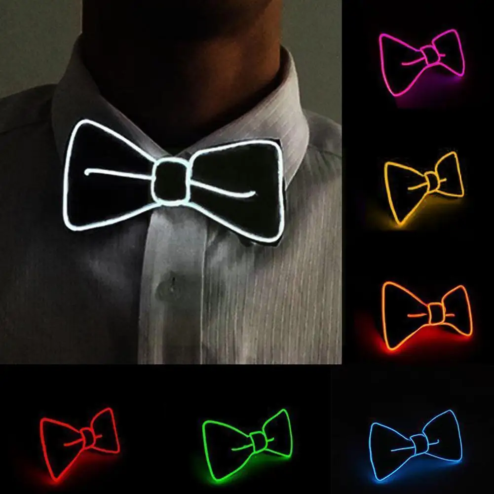 

324 Pcs Led Bow Tie Available Blinking El Bowtie D2o3