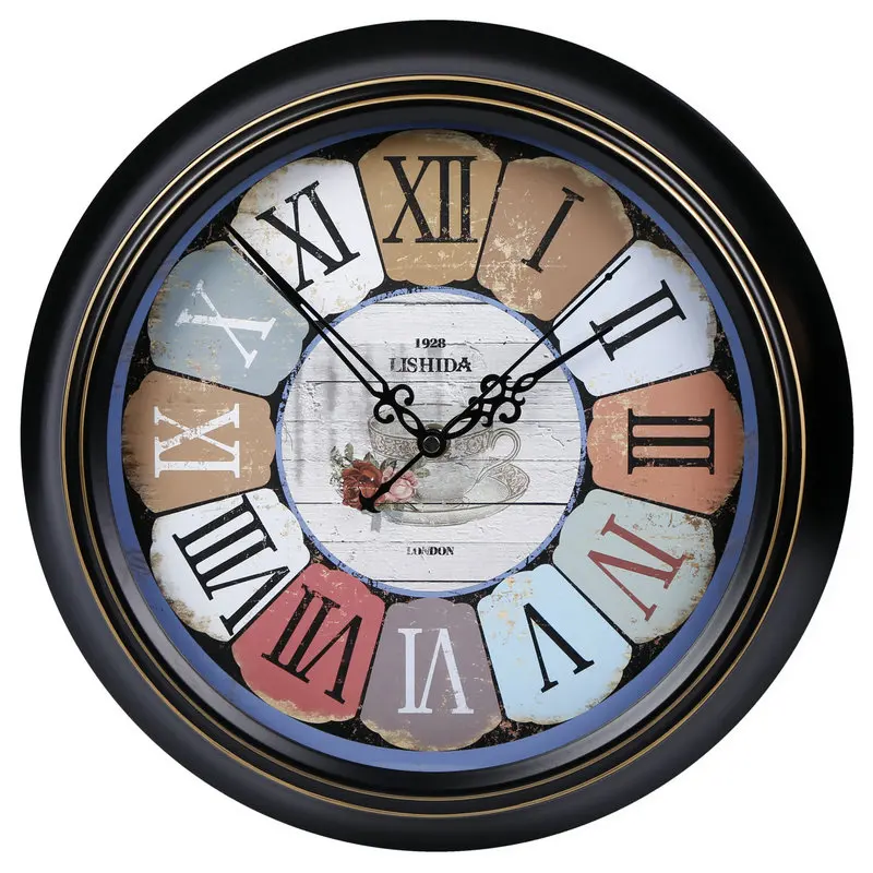

Creative Vintage Wall Clock Silent Nordic Mechanism Art Wall Watches Living Room Decorations Relogio De Parede Home Decor