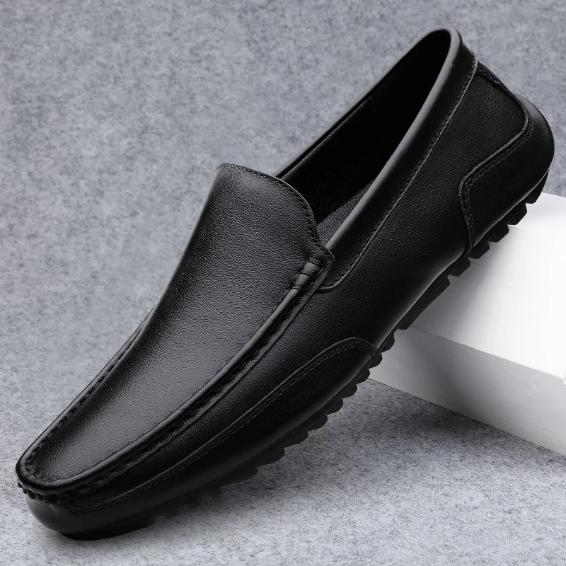 

Brand Fashion Loafers Flats Men Shoes Popular Young Casual Slip On Shoes Anti Slip Driving Moccasins Mens Handmade Casual Shoe